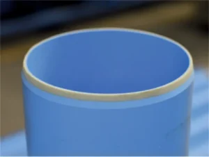 Foam core PVC pipe cross section showing 3-layer rigid structure with foam core