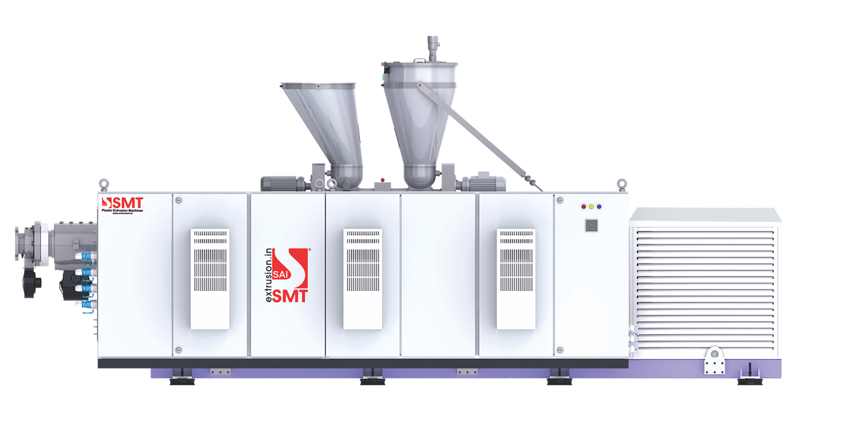 PVC-O pipe extrusion system for manufacturing high-strength oriented PVC pipes